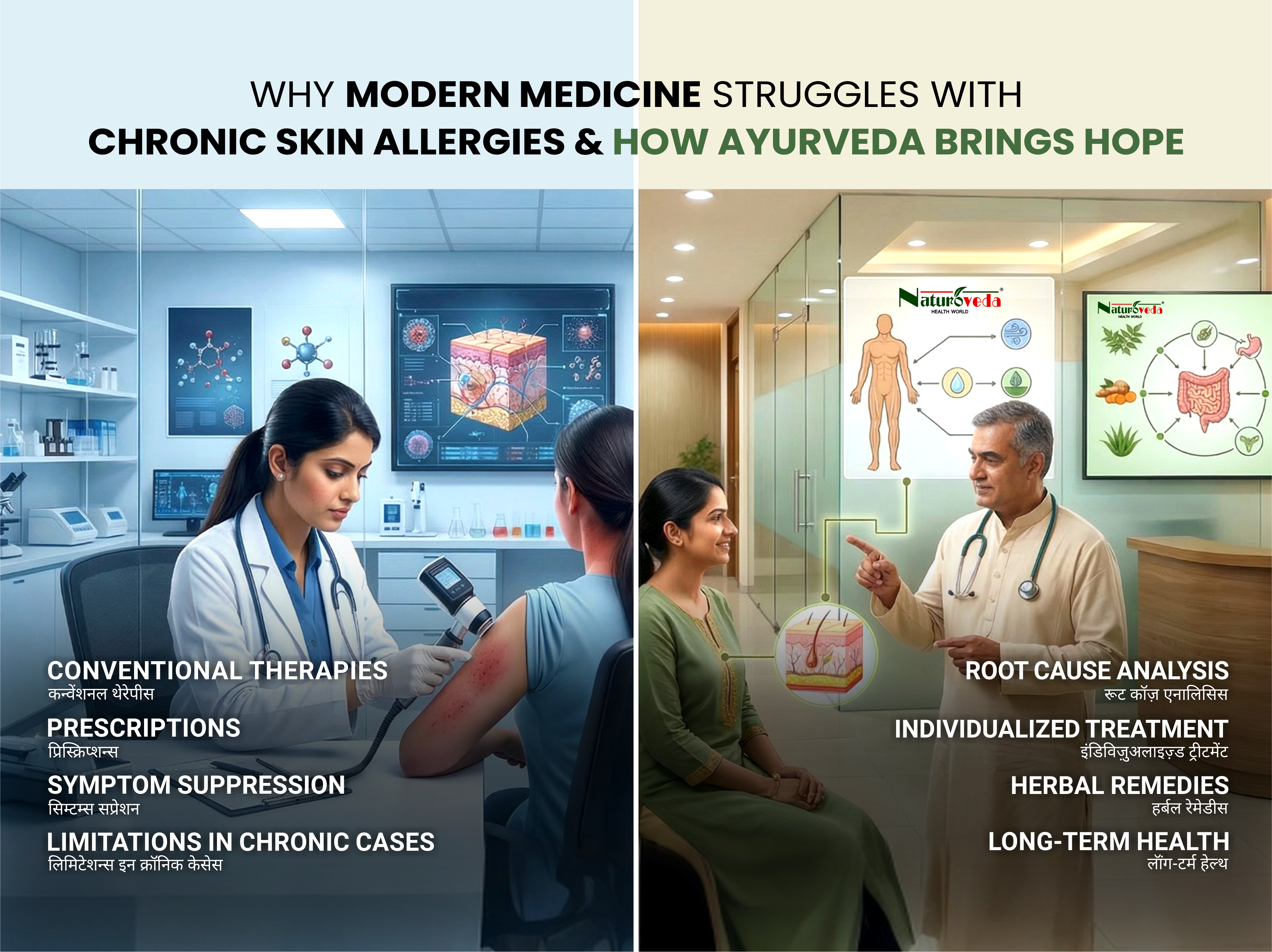 Why Modern Medicine Struggles with Chronic Skin Allergies, How Ayurveda Brings Hope?